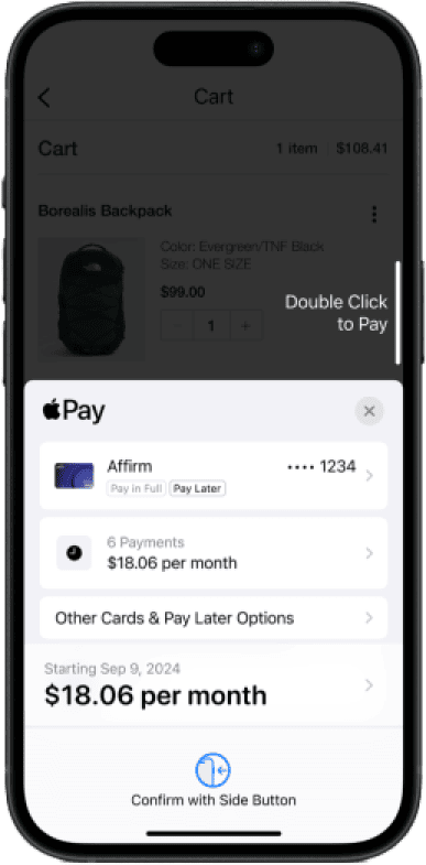 Apple pay screenshot